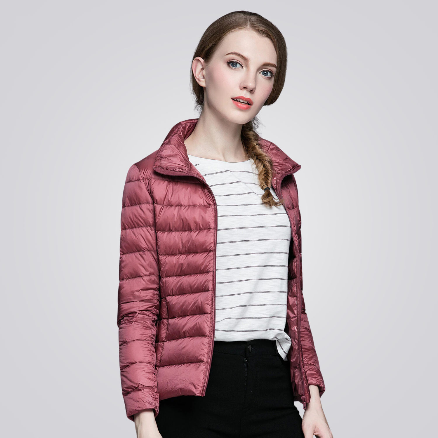 Jaqueta Puffer Feminina Pluma