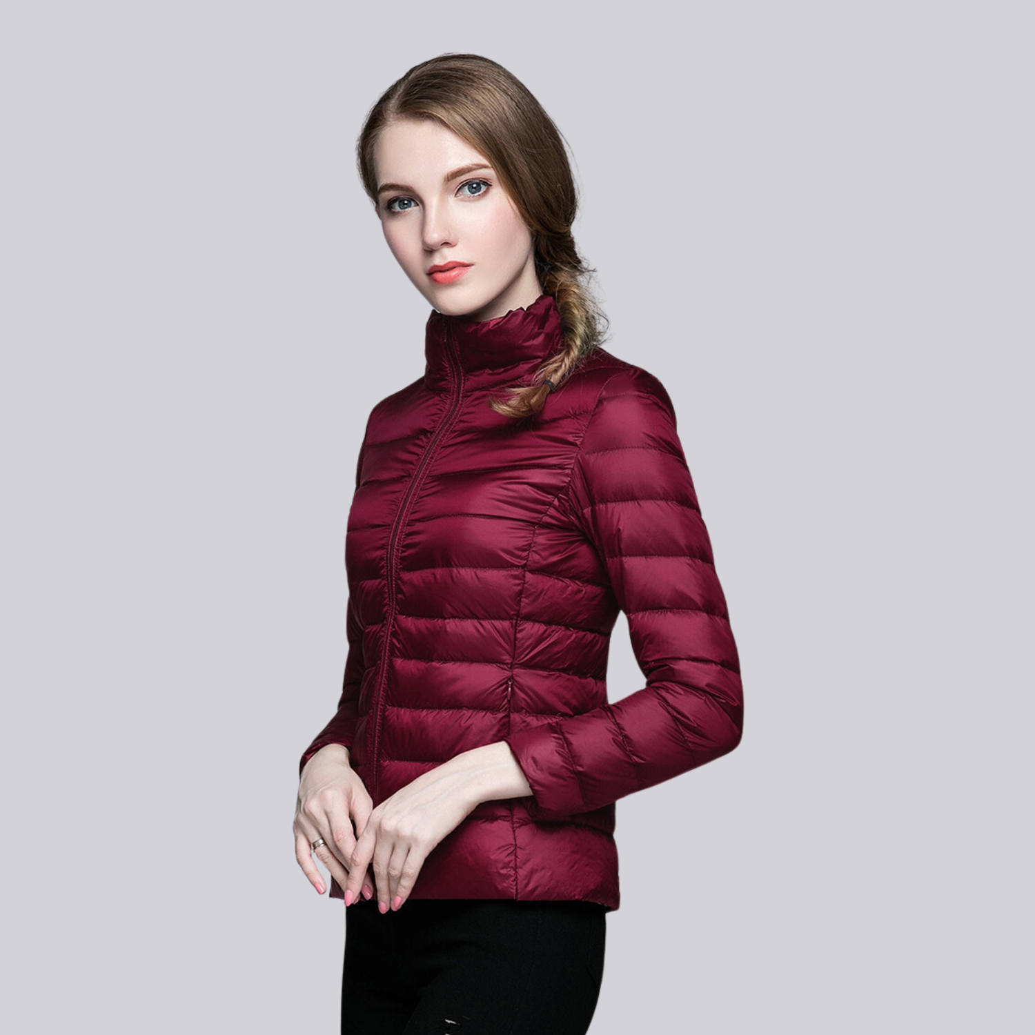 Jaqueta Puffer Feminina Pluma