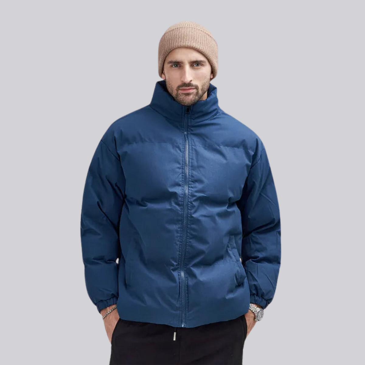 Jaqueta Puffer Parka Masculina