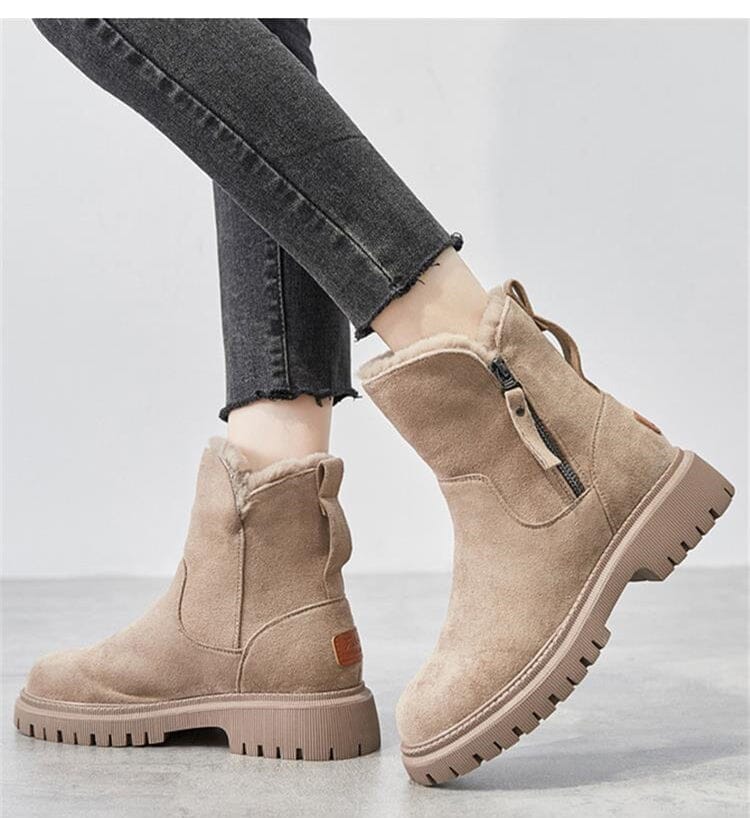 Bota Feminina de Inverno com Ziper